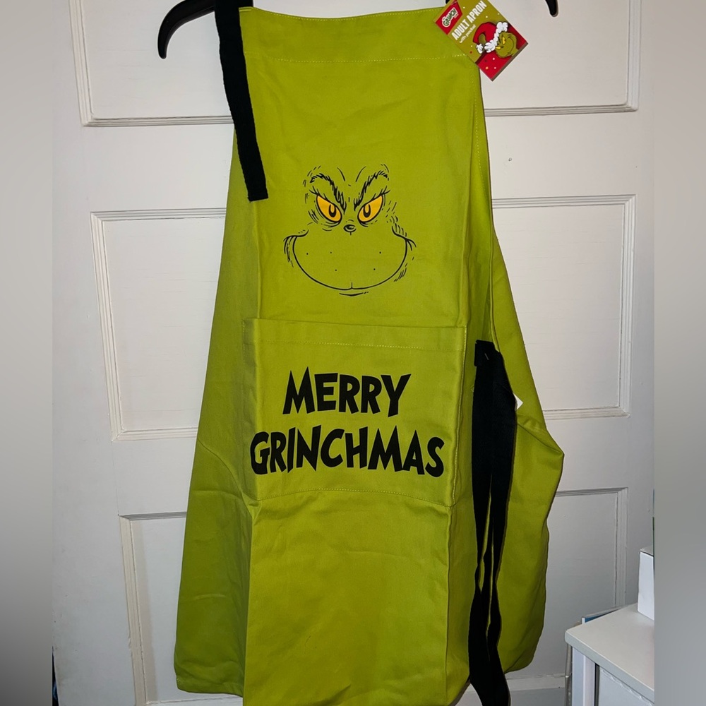 Dr. Seuss Green and Black Grinch Apron